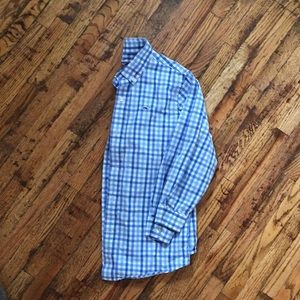 Blue Plaid Button-down